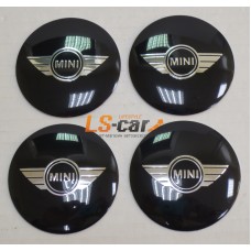 Наклейка  OR-5 "MINI" на автомоб, колпаки, диски (диаметр 60мм.) пластик/ комп. 4шт.
