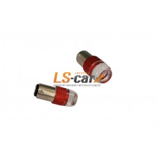 Светодиодная лампа для а/м 1156-6W-C-R СТРОБОСКОП красный 10-60V