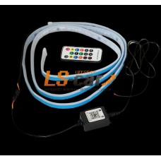 Светодиодная лента  LS-1,8P-RGB универсальная гибкая на клейкой основе  многоцветная, многофункциональная, пульт ДУ, работа через приложение, 1,8м, ширина 1,5см