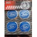Наклейка "Ford" (диаметр 80мм.) на автомобильные колпаки, диски, компл. 4шт.
