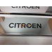 Накладки на пороги Citroen ( C1 2013-... )  из нержавеющей стали (комп 4шт.)
