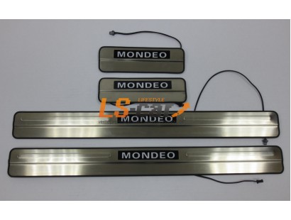 Накладки на пороги светящиеся Ford Mondeo 2006-2014
