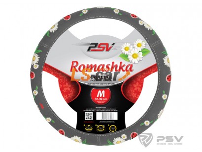 Оплетка на рулевое колесо PSV Romashka (Серый) М/