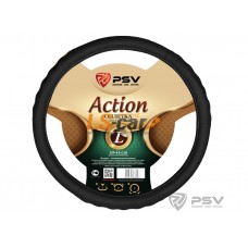 Оплетка на рулевое колесо PSV Action Fiber (Черный) L/125859