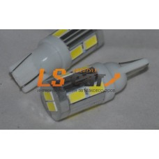 Светодиодная лампа для а/м T10-10SMD-5630 без  линзы (белый)12V