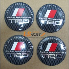 Наклейка  OR-5 "TRD" на автомоб, колпаки, диски (диаметр 60мм.) пластик/ комп. 4шт.