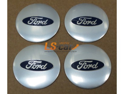 Наклейка  OR-6 "FORD" на автомоб, колпаки, диски (диаметр 65мм.) пластик/ комп. 4шт.