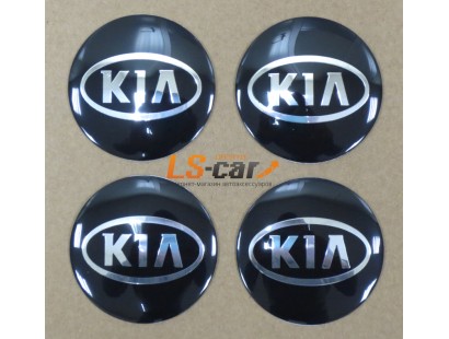 Наклейка  OR-6 "KIA" на автомоб, колпаки, диски (диаметр 65мм.) пластик/ комп. 4шт.