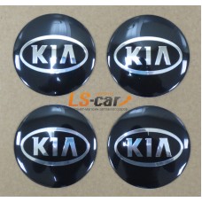 Наклейка  OR-5 "KIA" на автомоб, колпаки, диски (диаметр 60мм.) пластик/ комп. 4шт.
