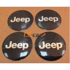 Наклейка  OR-6 "JEEP" на автомоб, колпаки, диски (диаметр 65мм.) пластик/ комп. 4шт.