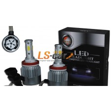 Лампа головного света со светодиодами CREE H11-V6 60W-6000LM 9-32V(со встр, вентилятором)