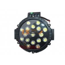 Фонарь светодиодный CM-4051В,  17 LED, круглая d=15см,  51W черный\корпус