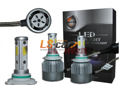 Лампа головного света со светодиодами CREE HB3-9005-V6  60W-6000LM 9-32V(со встр, вентилятором)