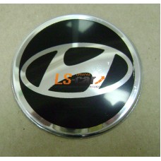 Наклейка "HYUNDAI" на автомобильные колпаки, диски (диаметр 90мм.) компл. 4шт.