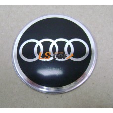 Наклейка "Audi" (диаметр 60мм.) на автомобильные колпаки, диски, компл. 4шт.