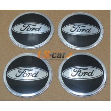 Наклейка "Ford" (диаметр 90мм.) на автомобильные колпаки, диски, компл. 4шт.