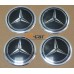 Наклейка "Mercedes" (диаметр 70мм.) на автомобильные колпаки, диски, компл. 4шт.