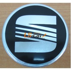 Наклейка "Seat" (диаметр 55мм.) на автомобильные колпаки, диски компл. 4шт.