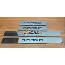 Накладки на пороги Chevrolet (Cruze 2013)  из нержавеющей стали (комп 4шт.)