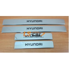 Накладки на пороги Hyundai ix55 2013-2015
