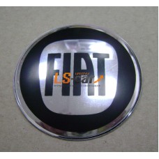 Наклейка "Fiat" (диаметр 50мм.) на автомобильные колпаки, диски, компл. 4шт.