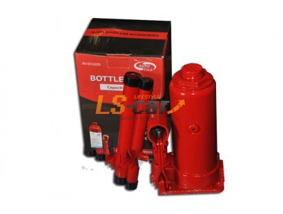 Домкрат гидравлический бутылочный AUTOVIRAZH  5t в коробке (красный)
