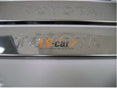 Накладки на пороги Toyota Corolla E160 2013-... (штамп)