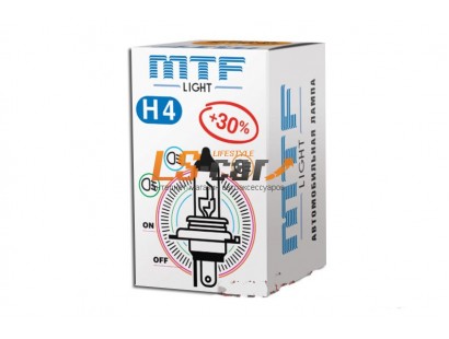 Лампа галогеновая "MTF"  HB5 9007 12V 65/55W Standart+30% HS12B5