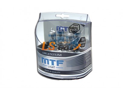 Лампа галогеновая "MTF"  H7 12V 55W Argentum +80% ,комп. 2шт. HA5014