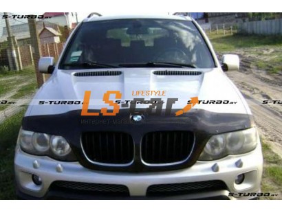 Отбойник капота BMW X5 (2000-2003; кузов E53; до рестайлинга)  "VIP-TUNING" с обл. радиатора