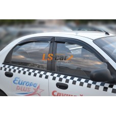 Дефлекторы окон накладные Chevrolet Lanos (2005-) \ ZAZ Sens (2002-) седан "Cobra"