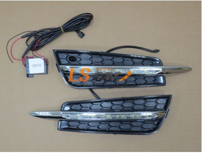 Рамки-заглушки с ходовыми огнями Chevrolet Cruze 2009-2012 (092-27-2)