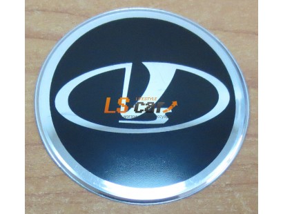 Наклейка "BAЗ" (диаметр 60мм.) на автомобильные колпаки, диски компл. 4шт.
