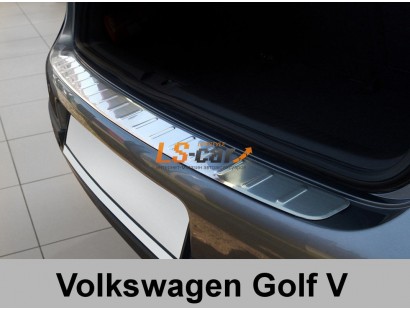 Накладка на бампер VW Golf V 5d 2003-2008 "AVISA"