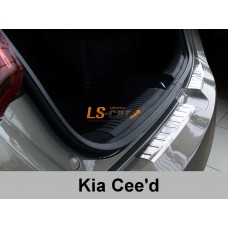Накладка на бампер KIA Ceed 5d 2012- (2 шт) "Avisa"