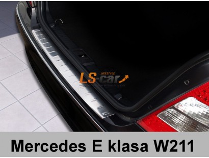 Накладка на бампер Mersedes E-class W211 02-09 "AVISA"
