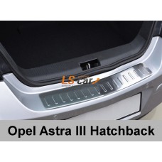 Накладка на бампер Opel Astra H хечб. 2004- "AVISA"