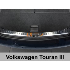 Накладка на бампер VW Touran 2010- "AVISA"