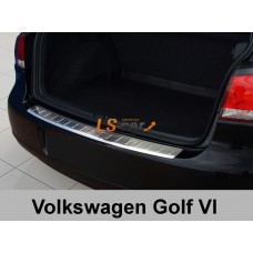 Накладка на бампер VW Golf VI 5d 2008- "AVISA"